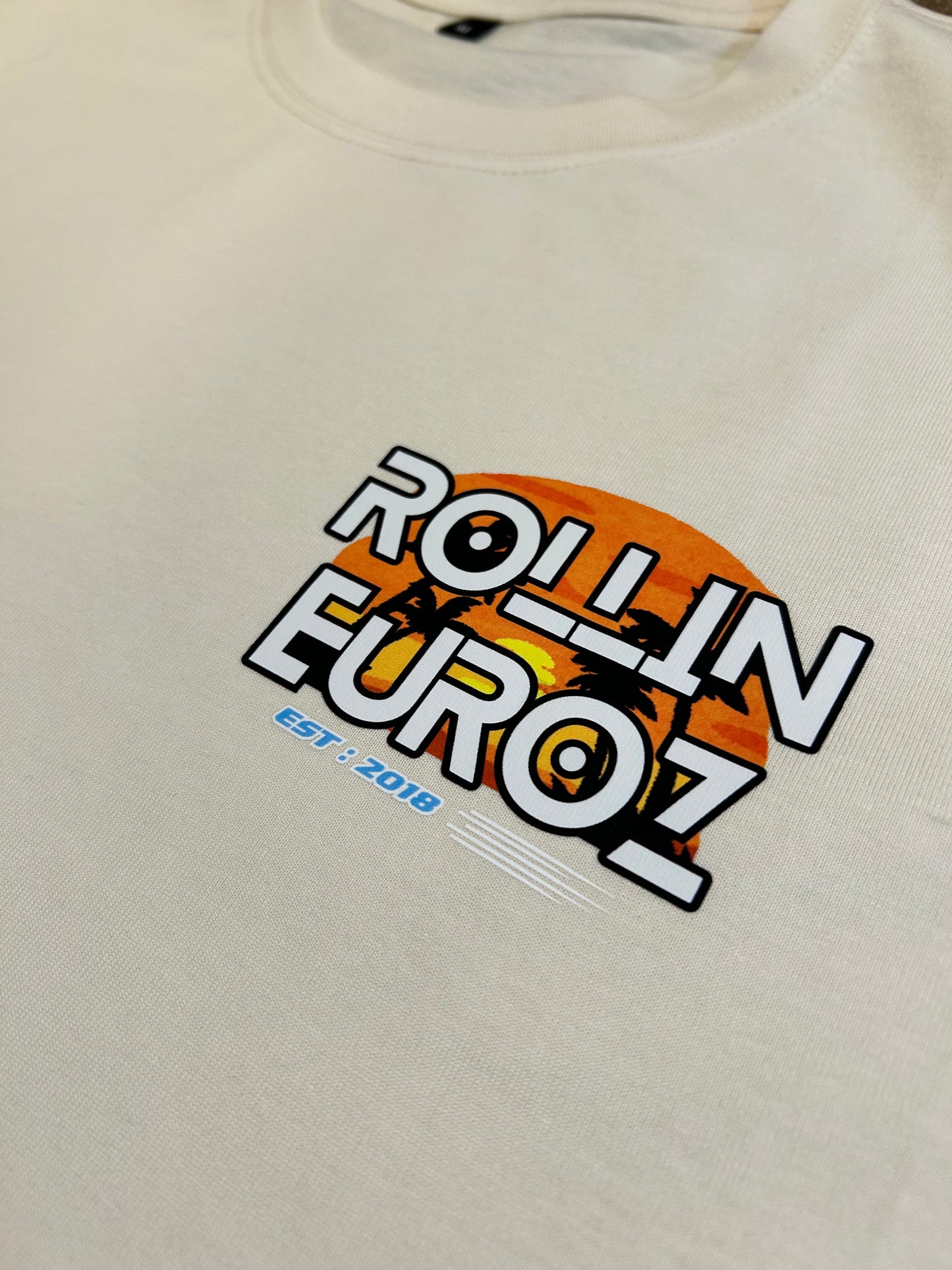 RollinEuroz Men’s Cream Oversized Shirt