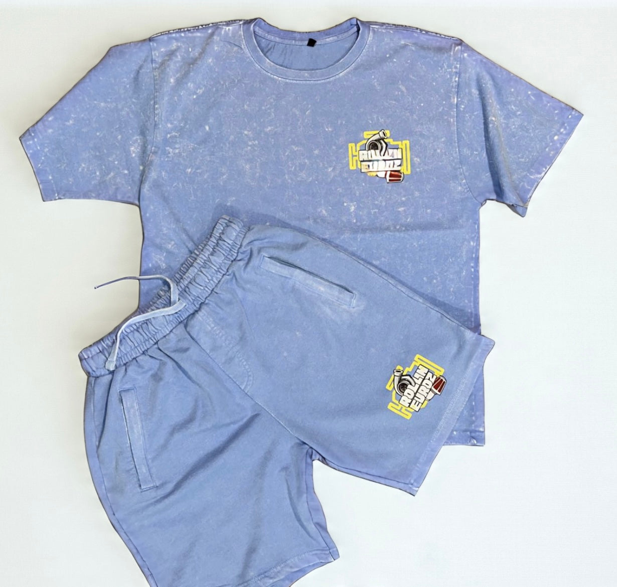 Rollin Euroz Distressed Shirt/Shorts Sets