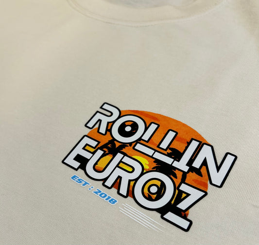 Rollin Euroz Mens Cream Sleeveless Shirt